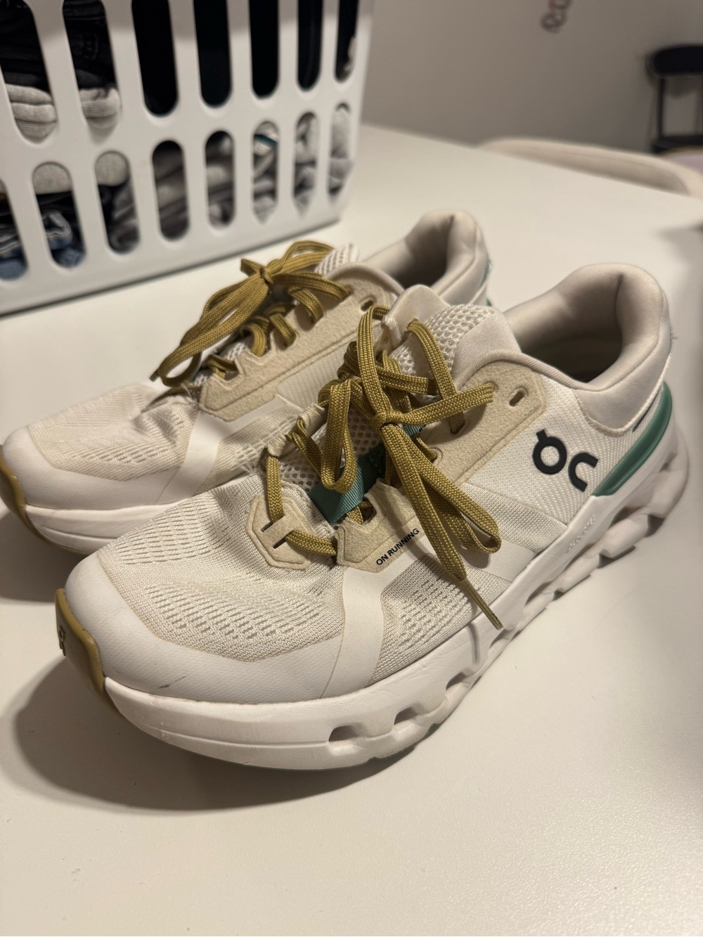 On cloud shoes